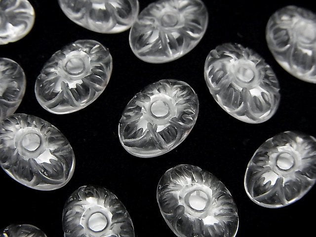 Cabochon, Crystal Quartz Gemstone Beads