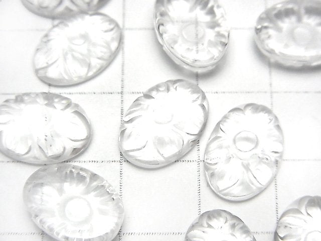[Video] High Quality Crystal AAA Carved Oval Cabochon 14x10mm 3pcs