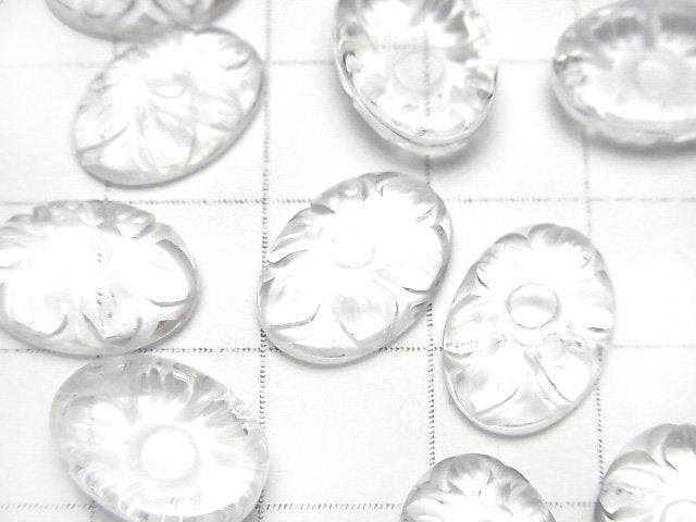 [Video] High Quality Crystal AAA Carved Oval Cabochon 14x10mm 3pcs