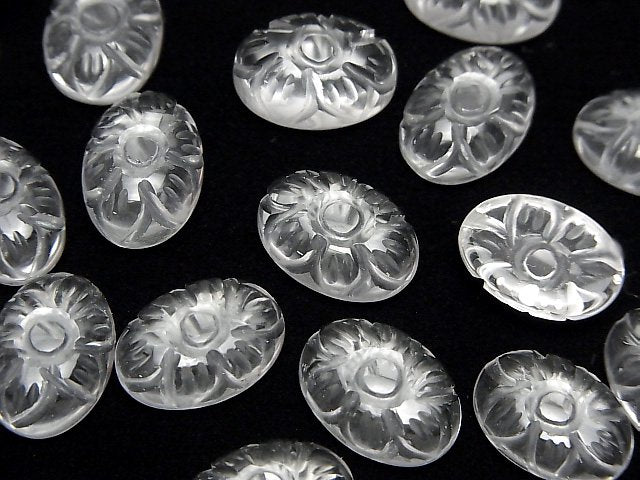 [Video] High Quality Crystal AAA Carved Oval Cabochon 14x10mm 3pcs
