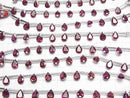 [Video]High Quality Rhodolite Garnet AAA Pear shape Faceted 7x5mm half or 1strand (8pcs )