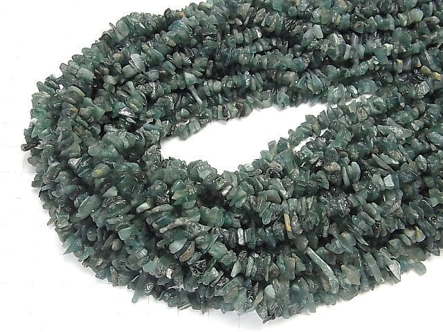 [Video] Grandidierite AA Chips (Small Nugget) [Dark color] 1strand beads (aprx.33inch / 82cm)