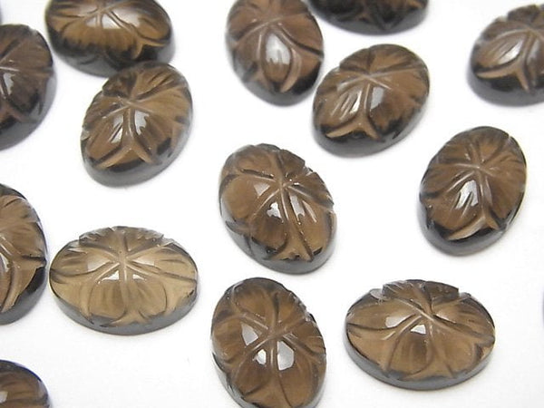 Cabochon, Smoky Quartz Gemstone Beads