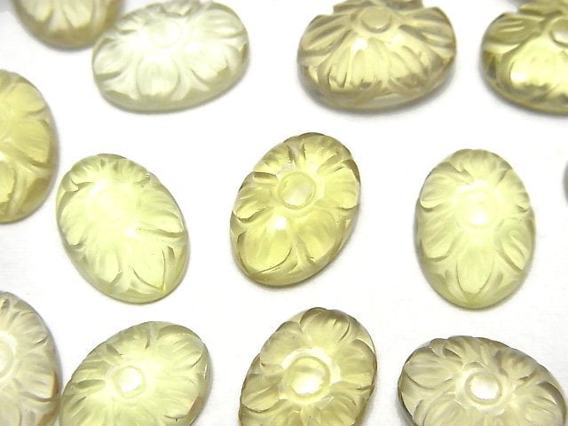 Cabochon, Lemon Quartz Gemstone Beads