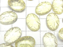 [Video]High Quality Lemon Quartz AAA Carved Oval Cabochon 14x10mm 2pcs