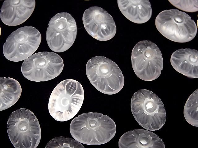[Video]High Quality Rose Quartz AAA Carved Oval Cabochon 14x10mm 2pcs