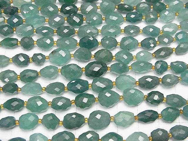 [Video] Grandidierite AAA Faceted Nugget 1strand beads (aprx.7inch/19cm)