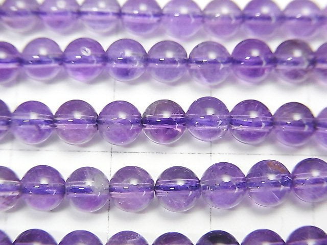 [Video]Amethyst AAA- Round 4.5mm 1strand beads (aprx.15inch/36cm)