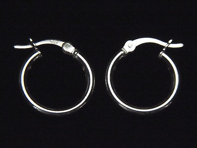 New size available! Silver925 G earring hoop [10mm] [12mm] [15mm] [20mm] [25mm] [30mm] Gauge 2mm 1pair