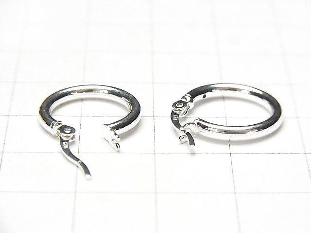 New size available! Silver925 G earring hoop [10mm] [12mm] [15mm] [20mm] [25mm] [30mm] Gauge 2mm 1pair