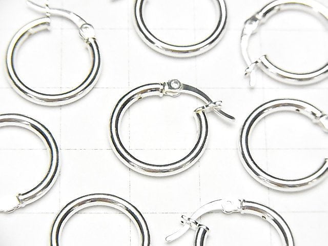 New size available! Silver925 G earring hoop [10mm] [12mm] [15mm] [20mm] [25mm] [30mm] Gauge 2mm 1pair