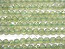[Video] High Quality! Green Apatite AA++ Faceted Round 3mm 1strand beads (aprx.13inch / 31cm)