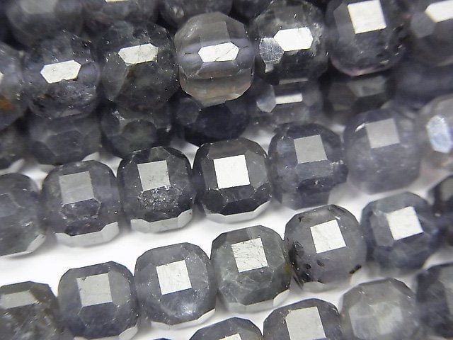 Cube, Iolite Gemstone Beads