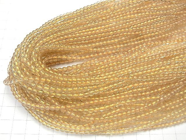 [Video] Golden Labradorite AAA- Round 4mm half or 1strand beads (aprx.15inch / 38cm)