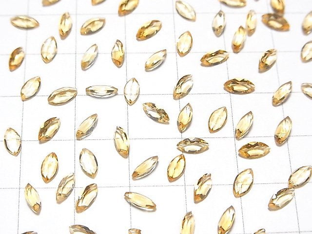 [Video]High Quality Citrine AAA Loose stone Marquise Faceted 6x3mm 10pcs