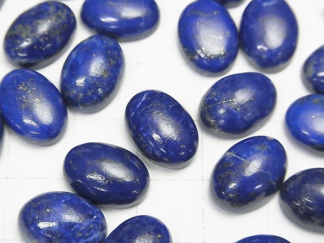 [Video] Lapis lazuli AA++ Oval Cabochon 14x10mm 4pcs