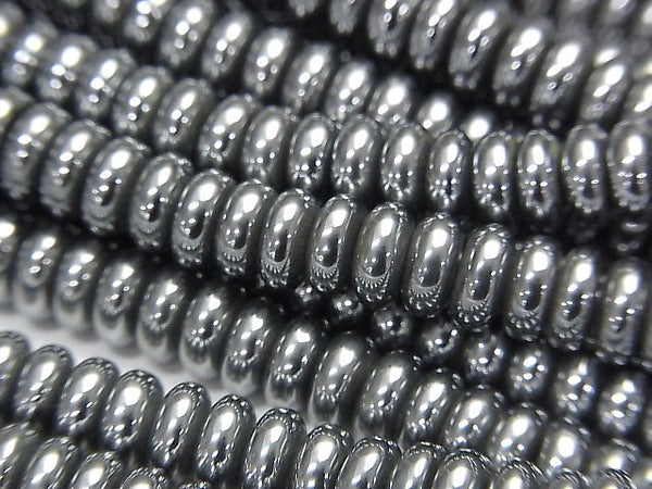 Roundel, Terahertz Gemstone Beads
