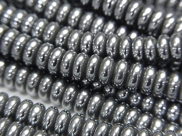 Roundel, Terahertz Gemstone Beads