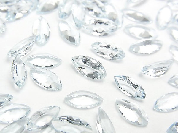 Aquamarine, Marquise, Undrilled (No Hole) Gemstone Beads