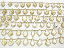 [Video] Doublet Crystal AAA fancy shape cut gold 1strand beads (aprx.7inch/18cm)