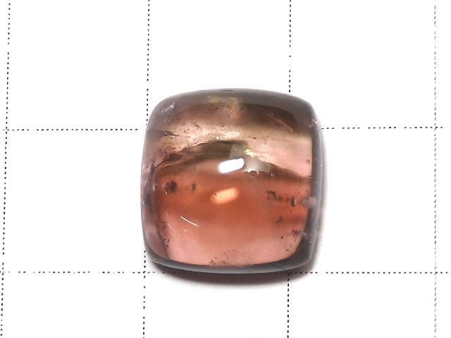 [Video] [One of a kind] High Quality Bi-color Tourmaline AAA Cabochon 1pc NO.23