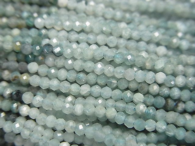 Faceted Round, Grandidierite Gemstone Beads