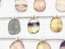 [Video] Multicolor Fluorite AAA- Freeform Single Sided Rose Cut 1strand (10pcs)
