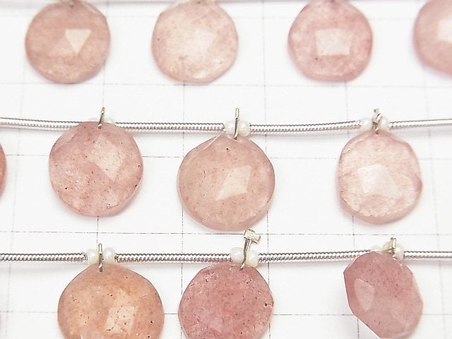 [Video] Pink Epidote AA++ Freeform Single Sided Rose Cut 1strand (10pcs)