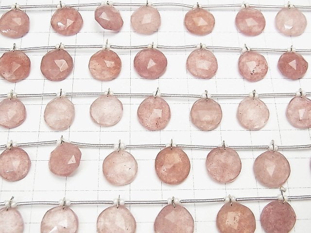 [Video] Pink Epidote AA++ Freeform Single Sided Rose Cut 1strand (10pcs)