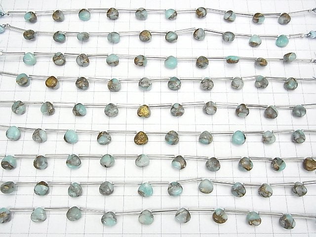 [Video] Copper Amazonite AAA Chestnut (Smooth) 8x8mm half or 1strand (8pcs)