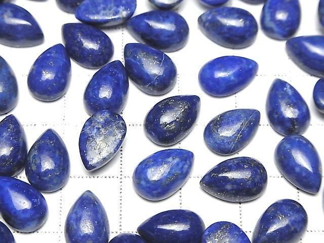 [Video] Lapislazuli AA++ Pear Shape Cabochon 12x8mm 3pcs