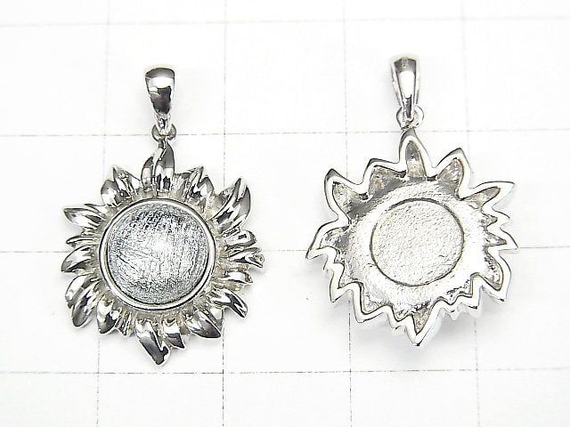 [Video] Meteorite Sun Motif Pendant 18x17mm Silver925