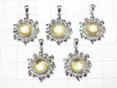 [Video] Meteorite Sun Motif Pendant 18x17mm Gold Silver925