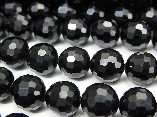 [Video]High Quality! Tibetan Morion Crystal Quartz AAA 128Faceted Round 10mm 1/4 or 1strand beads (aprx.15inch/37cm)