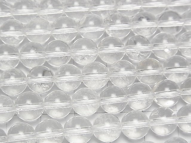 [Video]Crystal Quartz AAA- Round 8mm 1strand beads (aprx.15inch/36cm)