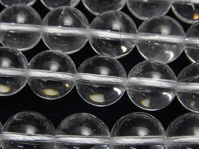 Crystal Quartz, Round Gemstone Beads