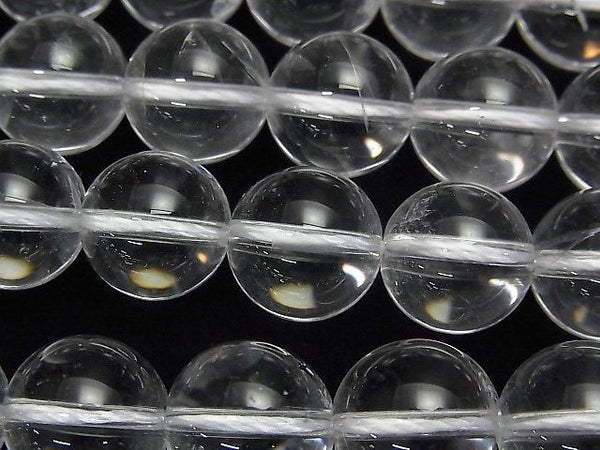 [Video]Crystal Quartz AAA- Round 12mm half or 1strand beads (aprx.14inch/34cm)