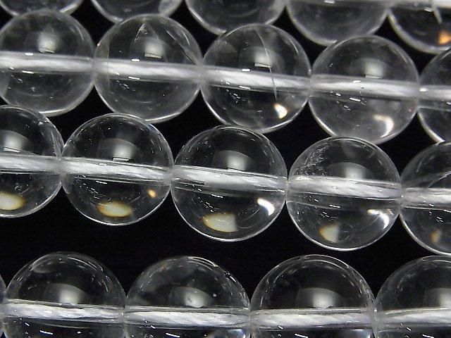 [Video]Crystal Quartz AAA- Round 12mm half or 1strand beads (aprx.14inch/34cm)