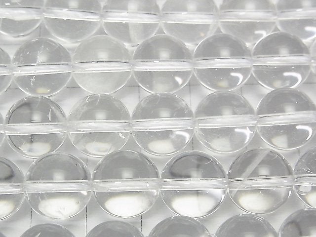 [Video]Crystal Quartz AAA- Round 12mm half or 1strand beads (aprx.14inch/34cm)