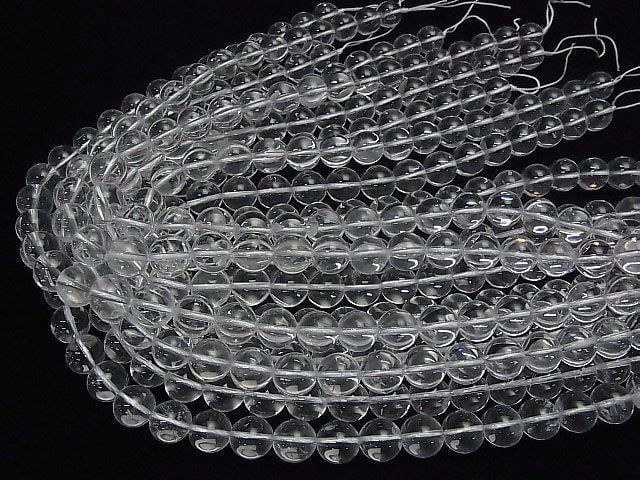 [Video]Crystal Quartz AAA- Round 12mm half or 1strand beads (aprx.14inch/34cm)
