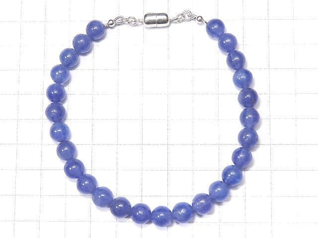 [Video] [One of a kind] Tanzanite AAA- Round 7.5mm Bracelet NO.111