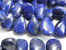 [Video]High Quality Lapislazuli AA++ Pear shape (Smooth) half or 1strand beads (aprx.7inch/18cm)