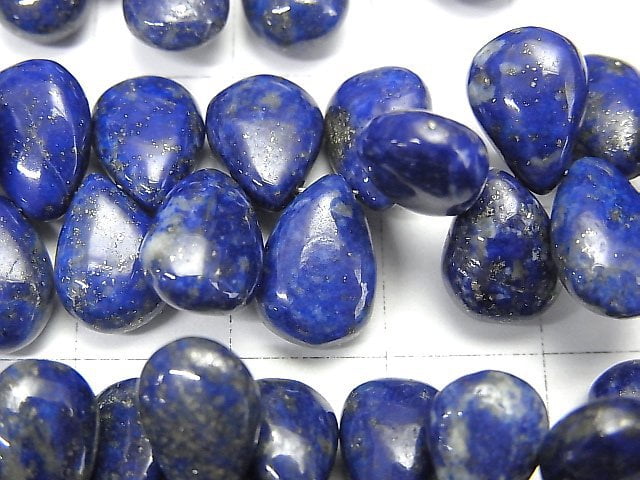 [Video]High Quality Lapislazuli AA++ Pear shape (Smooth) half or 1strand beads (aprx.7inch/18cm)