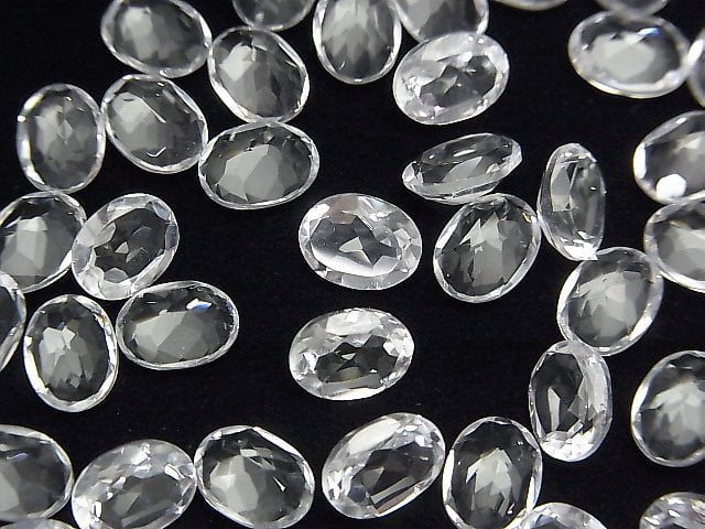 [Video]High Quality Crystal AAA Loose stone Oval Faceted 8x6mm 5pcs