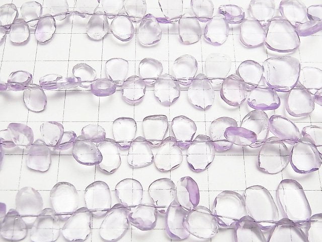 [Video] High Quality Light Color Amethyst AAA- Slice Faceted Nugget 1strand beads (aprx.7inch / 18cm)