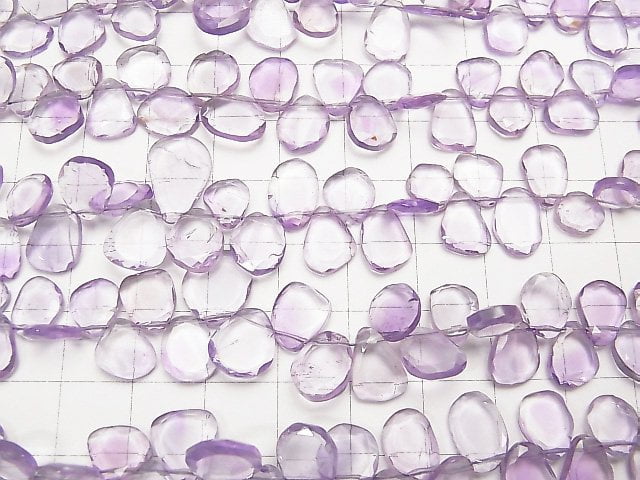 [Video] High Quality Amethyst AAA- Slice Faceted Nugget 1strand beads (aprx.7inch / 18cm)