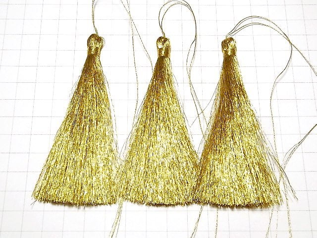 Tassel charm [L size] Gold 10pcs