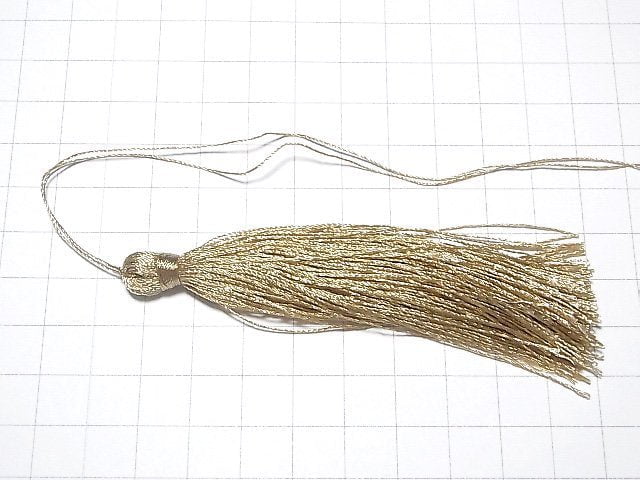 Tassel charm [L size] beige 10pcs