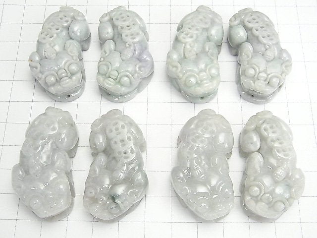 [Video] Burma Jadeite AA++ Pixiu Carving 44x25x14mm 1pair