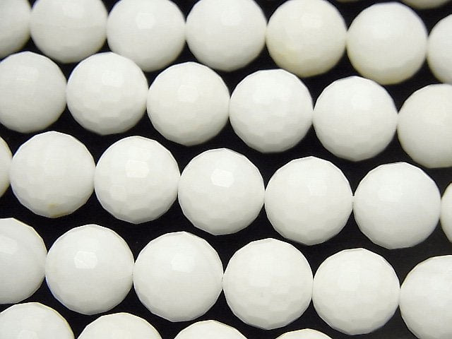 Faceted Round, Mother of Pearl (Shell Beads) Pearl & Shell Beads